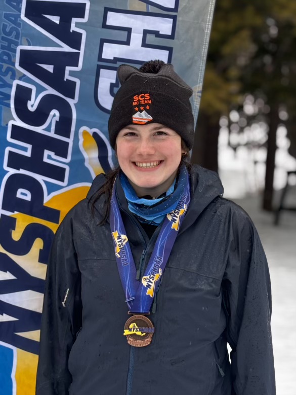 Taylor Long competes at the NYSPHSAA skiing championship