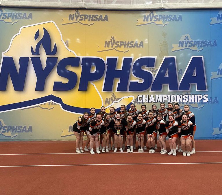 Cheerleading team ranks 10th in the state at NYSPHSAA championship