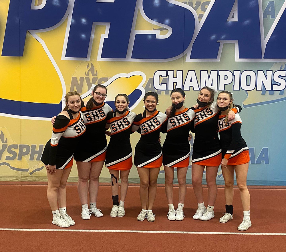 Cheerleading team ranks 10th in the state at NYSPHSAA championship