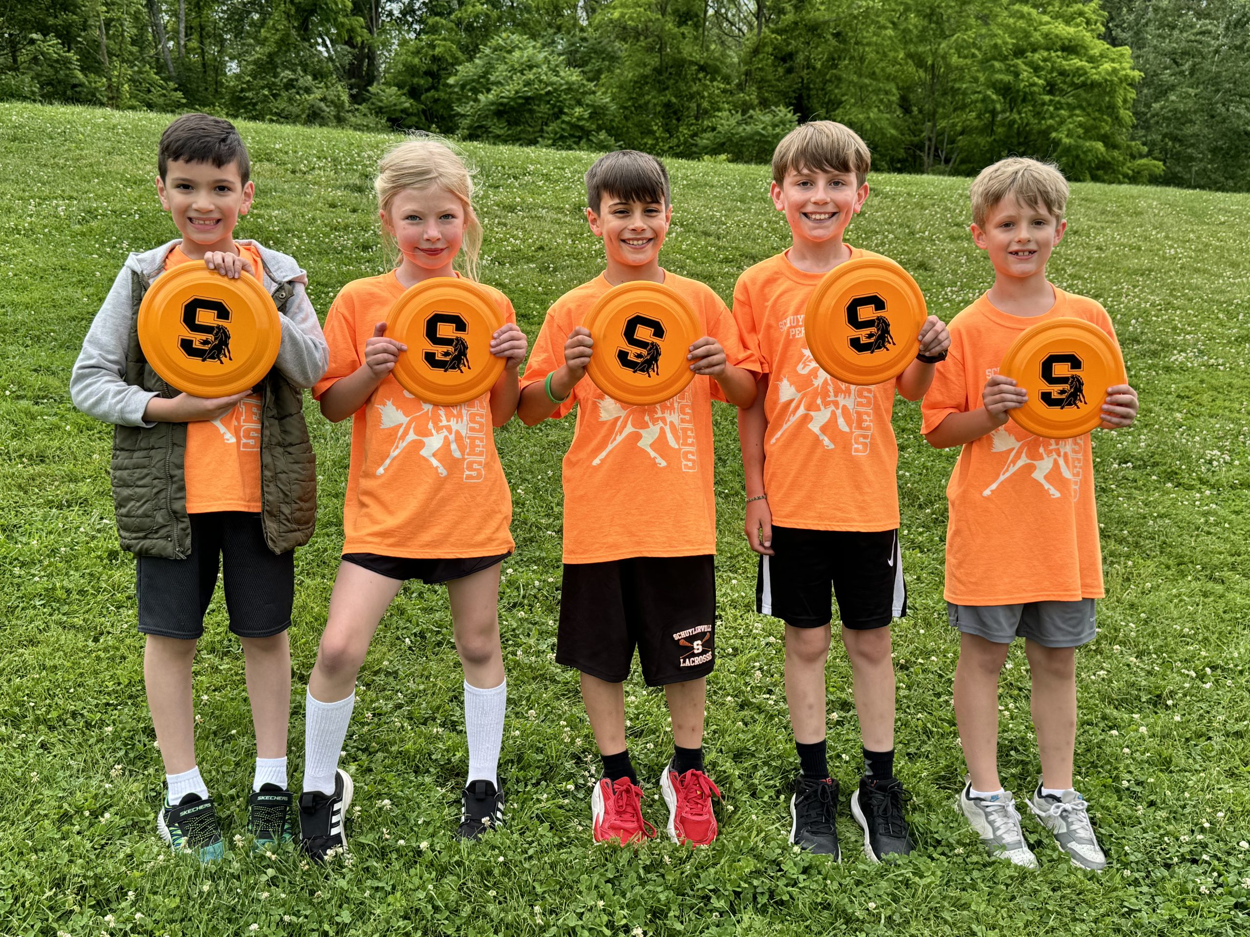 Elementary students at the 2024 field day.