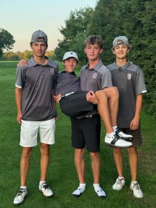 Four Schuylerville High School varsity golfers break school record