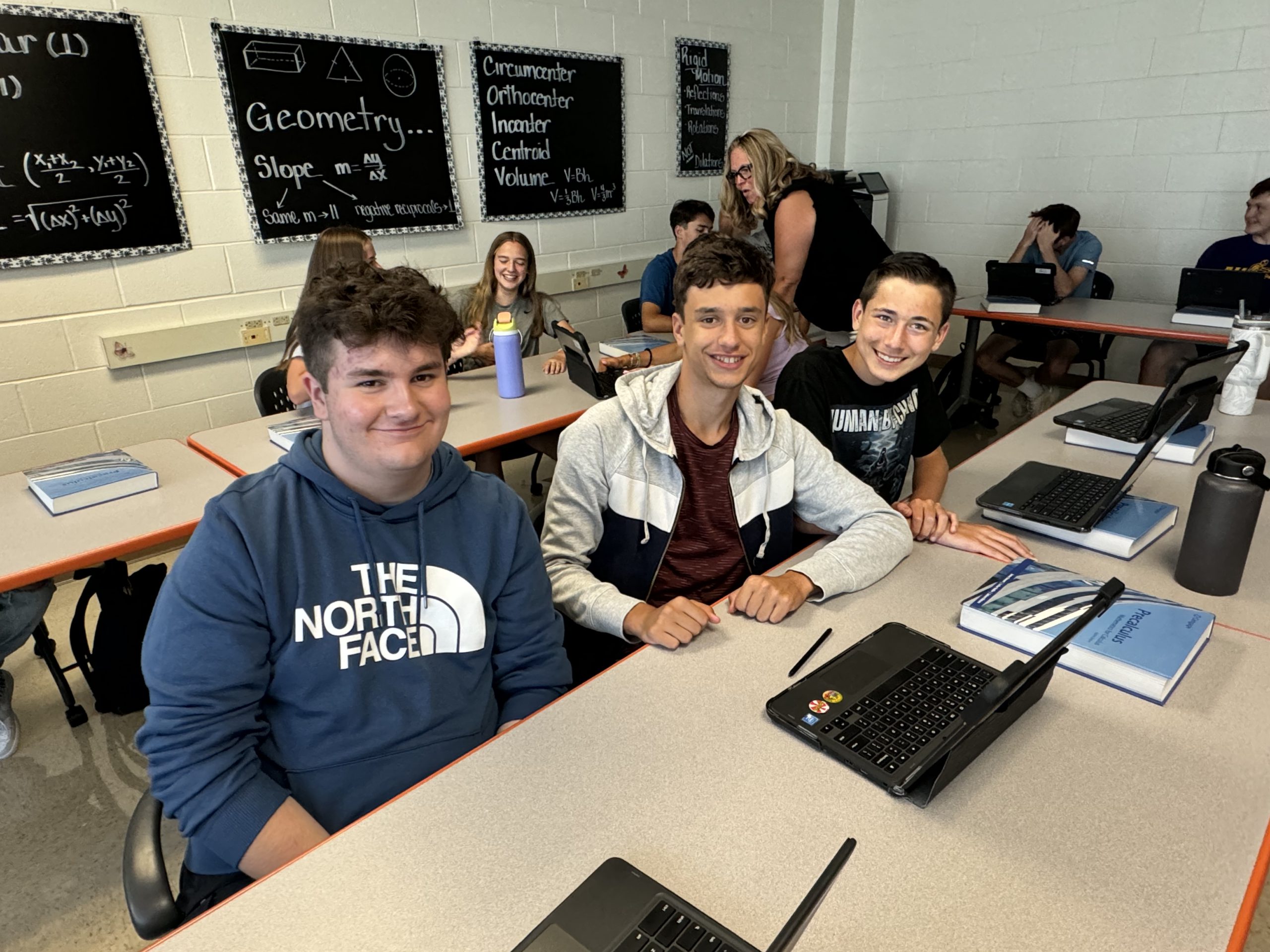 Schuylerville High School students on their first day of school