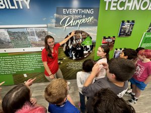 A Schuylerville FFA member presents to elementary students