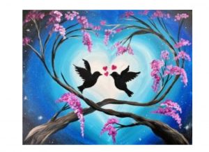 Image of February 7th high school paint night fundraiser